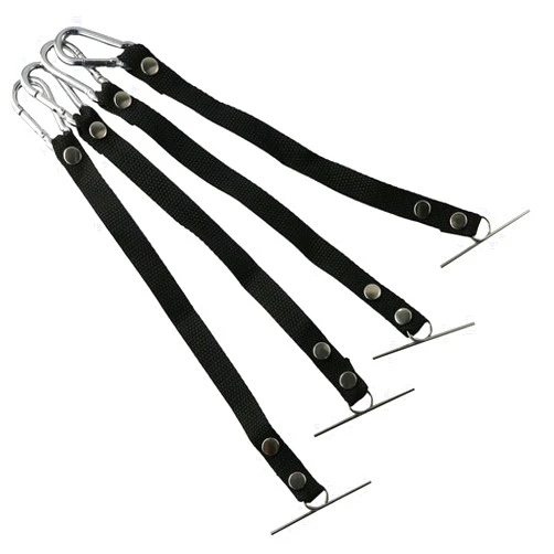 Urjumpea 4pcs Black Tape Thong for Tool Belts, Polyester Electrical Tape Chain Strap, Electrical Contractor Tool Belt for Pouch Bag
