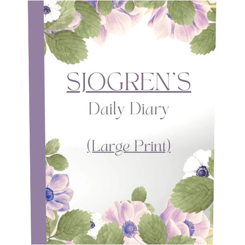 LG Health Records Large Print Sjogren's Daily Diary: Track Symptoms, Severity, Medications, Activities, Meals and Daily Wellness
