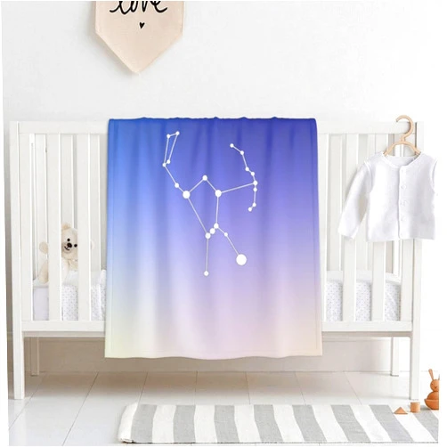 V LONVOY Orion Star Constellation Baby Blanket for Boys Girls Soft Blanket 30 x 40 Inch Bed Throws for Baby Crib