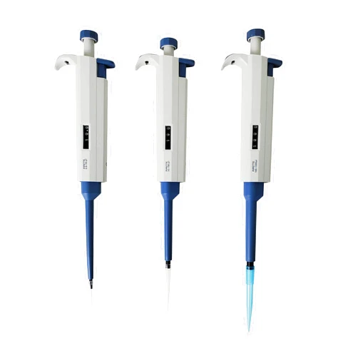 Microyn Starter Set of 3 Variable Volume Single Channel Pipettes, Adjustable Pipettors, 0.5-10, 10-100, 100-1000 microliter