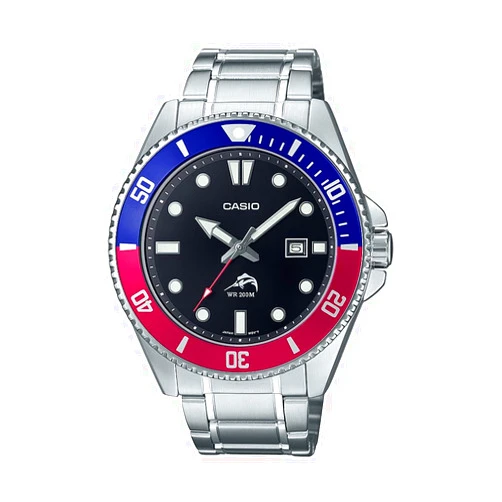 Casio MDV106 Series | Unisex Analog Watch | 200M WR | Stainless Steel Case | Resin Band | 2 Hand Analog (HR, Min, SEC) | Date Display | Screw Down Crown/Screw Down Caseback | 3 Year Battery