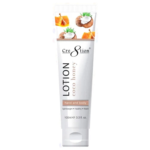 Treasure4Nails Corp Cre8tion Hand & Body Lotion Coconut Honey 100 ml/fl. 3.3 oz. 60 pcs./case (Single)