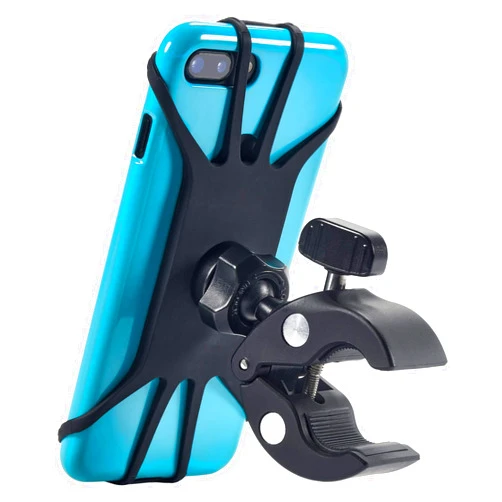 CAW.CAR Accessories Upgraded 2025 Bicycle & Motorcycle Phone Mount - The Most Secure & Reliable Bike Phone Holder for iPhone, Samsung or Any Smartphone. Stress-Resistant & Highly Adjustable. x10 to Safeness & Comfort
