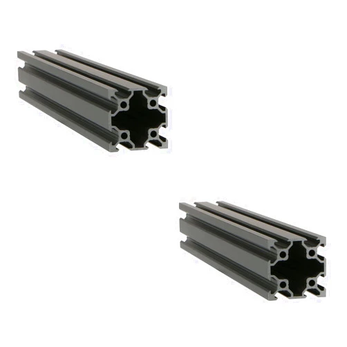 Aoje-Link Black 4040 Aluminum Extrusion Profile European Standard Linear Rail 4040 Aluminum Profile Frame Machine DIY 3D Printer Workbench CNC (300mm) 2PCS
