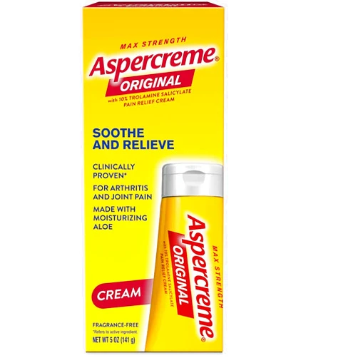 Aspercreme, Odor Free Therapy, Pain Relieving Creme, With Aloe - 5 Oz Ea, Pack of 2