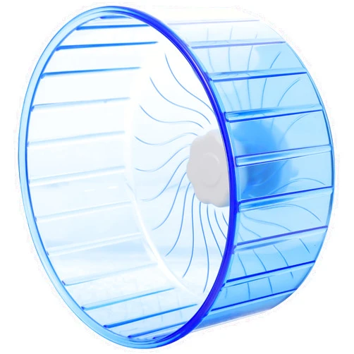 Amosfun Silent Hamster Running Wheel Dual Bearings Large Exercise Wheel for Guinea Pigs Gerbils and Chinchillas Cage Sky Blue