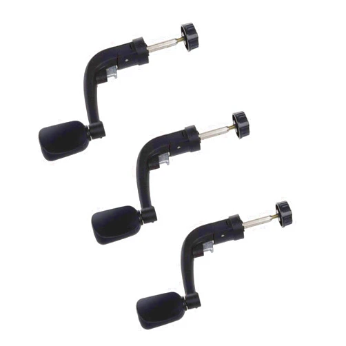LDEXIN 3pcs Plastic Rotatable Fishing Reel Power Handle Grip Crank Arm Spinning Reel Folding Rotary Knob Repair Parts Black