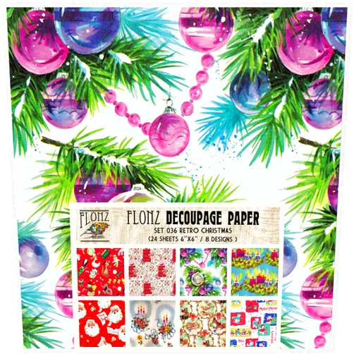 Flonz Decoupage Paper Pack (24 Sheets 6