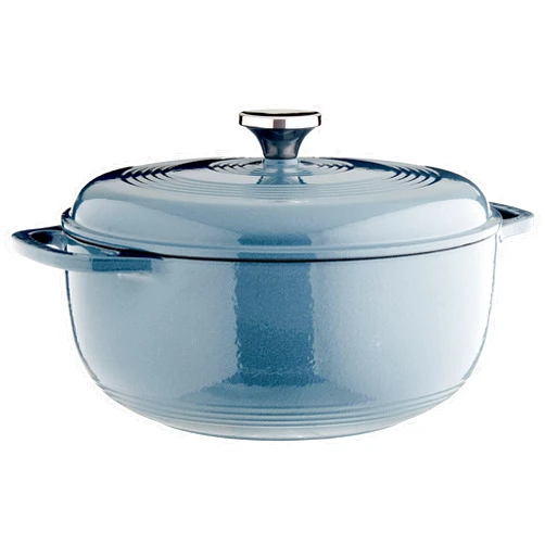 Lodge EC6D34 Enameled Dutch Oven, 6 Qt, Storm Blue