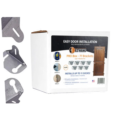 EZ-HANG Strongest Door Install Kit - EZ-Hang Bulk | Installs 11 Doors