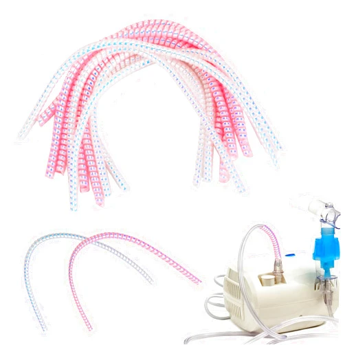 PEUTIER 10 Pack Oxygen Tubing Support Crimp Straightener, Oxygen Tube Support for Portable Oxygen Concentrator Oxygen Hose Nasal Cannula Oxygen Tube Straightener Accessories