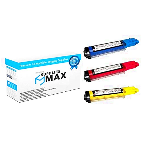 SuppliesMAX Compatible Replacement for Dell 3100CN Toner Cartridge Combo Pack (4000 Page Yield) (C/M/Y) (CMY3100HC)