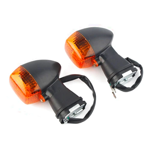 DHSOU Front Turn Signal Indicator Lights Amber Halogen Lamps For KAWASAKI NINJA 500R EX 500 ZX7RR ZX6R GPz1100 ZRX1200R 1200S