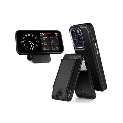 DJBull for iPhone 15 Pro Max Case Wallet with Card Holder, Leather Flip Phone case magsafe Magnetic, fundas para Shockproof Protective, Protector Women Men Cover for Apple 15 ProMax Cases Black