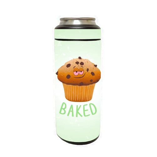 MIGHTY SKINS MightySkins Skin Compatible with YETI Rambler 12 OZ Colster Slim Can - Baked | Protective, Durable, and Unique Vinyl Decal wrap Cover | Easy to Apply, Remove, and Change Styles | Made in The USA