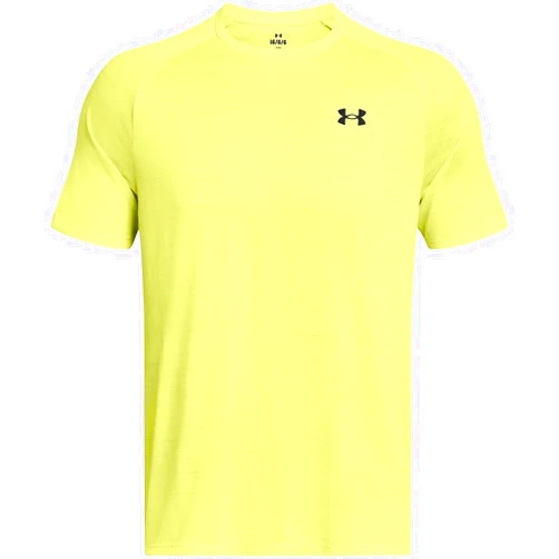 Under Armour Men's UA Tech™ 2.0 Tiger Short Sleeve Fast Dry Running Shirt Hi Viz Yellow Size Large