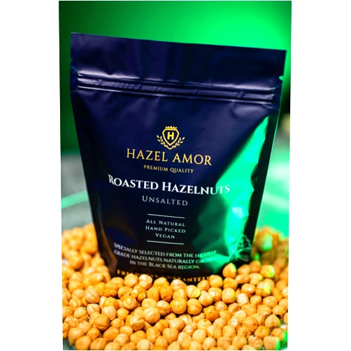 VERSAINSECT - Organic Dry Roasted Hazelnuts, Premium Quality, 100% Natural, 14 oz - Unsalted Healthy Vegan Snack - Gourmet Salt Free, Snacks and Baking, Resealable Bag_AB