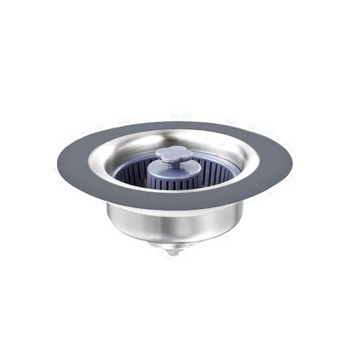 RQJLZ 3 in 1 Kitchen Sink Drain Strainer and Stopper Set, Premium 304 Stainless Steel Metal Kitchen Sink Stopper, Pop Up Sink Strainer Basket Filter for US Standard 3-1/2 Inch Kitchen Drain.