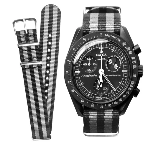 Ocdin Watch Band for Omega X Swatch Moonswatch Watch Strap Speedmaster 20MM Quick Release Rubber Watch Strap Replacement