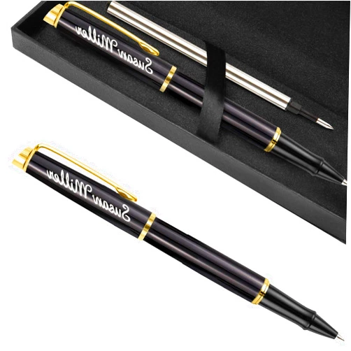ABIsedrin Personalized Pens, Engraved Pen for Men, Custom Gel Ink Rollerball Pens，writing pen Gift for Graduation