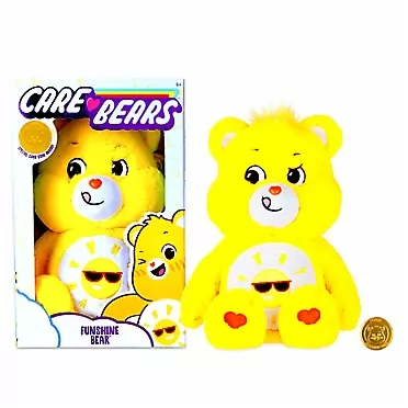Care Bears Funshine Bear Stuffed Animal, 14 inches
