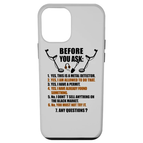Sondengänger Metalldetektor und Schätze Shirts Before You Ask Detectorist Metal-Detectoring Detecting Case for iPhone 12 mini