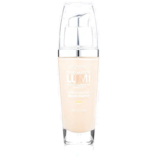L'Oreal Paris True Match Lumi Healthy Luminous Makeup, W1-2 Porcelain Light Ivory, 1 fl; oz.