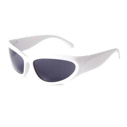 ADE WU Wrap Around Fashion Sunglasses for Women Men Trendy y2k Swift Oval Futuristic Rave Sun Glasses Goggles
