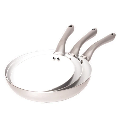 Jean-Patrique Bio Supreme Ceramic Frying Pan 3 Piece Set - Silver