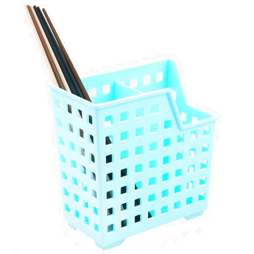 Impresa Straw & Chopstick Dishwasher Basket - Effortless Wash & Dry Chopstick Holder - Secure Clean Flow & Dishwasher Straw Holder for Compact Storage - Blue