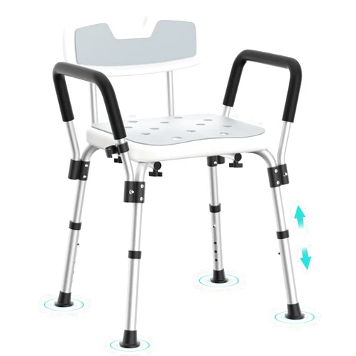 Kicimpro HSA/FSA Shower Chair for Elderly and Disabled, 10 Mins Installation, Heavy Duty Shower Chair for Inside Shower Tub, 6 Adjustable Height Shower Seat for 5'1