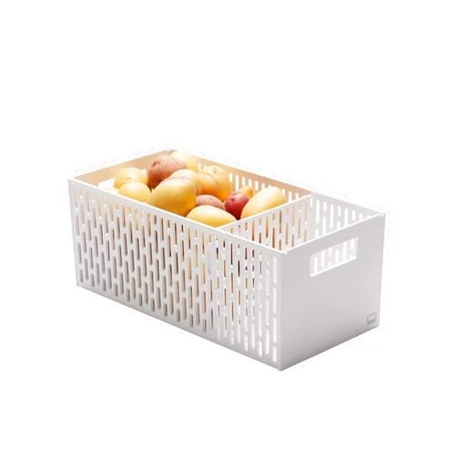 Yamazaki Home Stacking Baskets / Fruit Basket / Vegetable Basket ABS Plastic One Size White