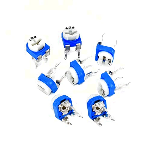 E-Projects 100 Ohm Variable Resistor Trimmer Pot, Top Adjustment Potentiometer (Pack of 25)