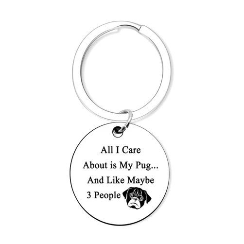 Dabihu Gifts for Animal Lovers Pet Owner Keychain for Dog Lovers Christmas Birthday Zookeeper Coworker Gifts