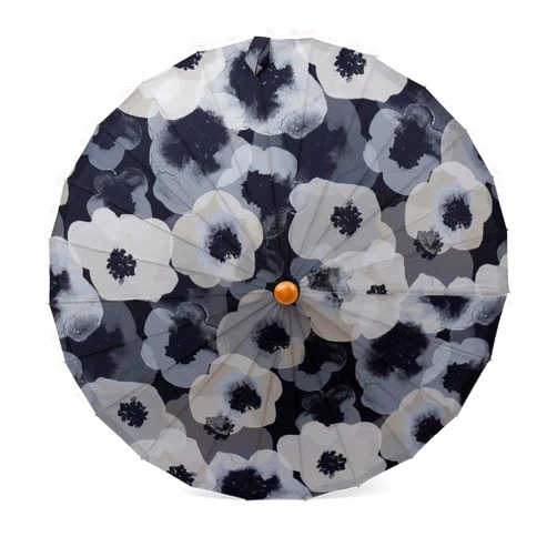 Lily-Lark Poppies Sun Parasol in The Lark Collection, UV Protection Rated UPF 50+