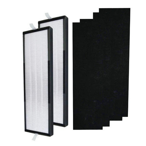 PUREBURG Replacement Filter Compatible with Alen T500 Air Purifier, 2-Pack H13 HEPA + 4 Activated Carbon Filters,Cooking Odor & Voc's Remove version