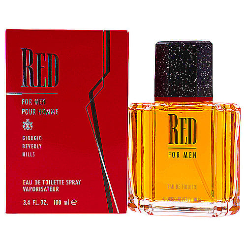 GIORGIO Men's Cologne by Giorgio Beverly Hills, Red, Eau De Toilette EDT Spray, 3.4 Fl Oz