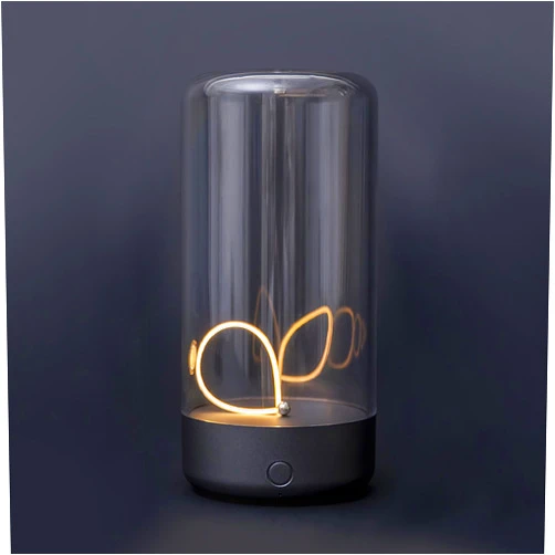 AUGE LIGHT Mini Minimalist Table Lamp Cordless LED Desk Lamp Rechargeable Modern Night Lights Portable Nightstand Lamps Unique Ambient Light Mood Lighting for Bedroom, Beside, Nursery