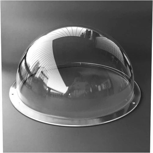 OwlCat Big Size Diameter 13.3 inch/340MM Acrylic Dome Flange Clear Plastic Hemisphere Indoor/Outdoor CCTV Replacement Clear Dome Camera Cover Security Dome Camera Housing Clear color 340x150 340x150