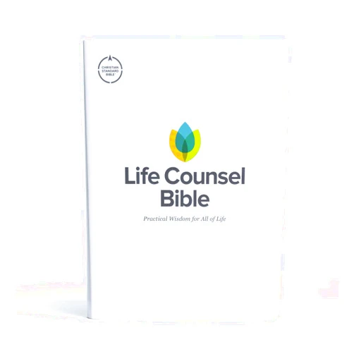 New Growth Press,CSB Bibles by Holman CSB Life Counsel Bible, Hardcover, Black Letter, Articles, Word Studies, Quotes, Cross-References, Easy-to-Read Bible Serif Type