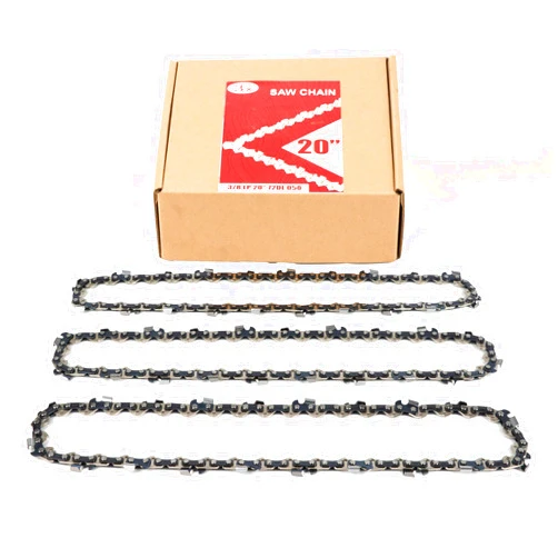 PETOX 3-Pack 20 Inch Chainsaw Chain 72 Drive Links, 3/8
