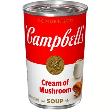 Campbell's Condensed Cream of Mushroom Soup, 10.5 Ounce Can Soup Cream of Mushroom 10.5 Ounce (Pack of 1)