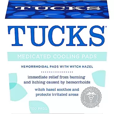 Tucks Medicated Cooling Pads 100 Pads Per Pack (Pack of 2)