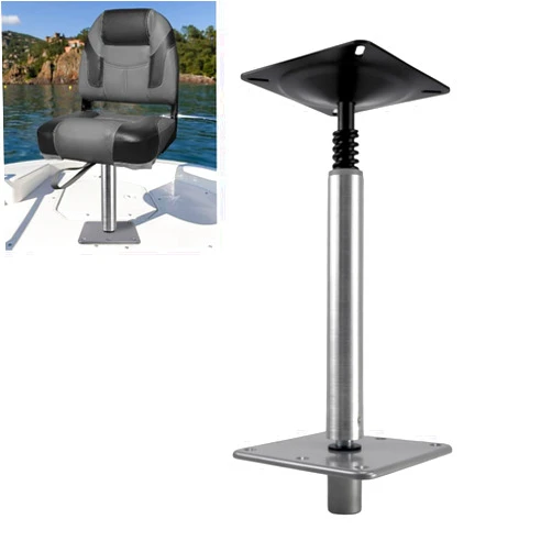 RULLINE Boat Seating with ¾-Inch Pedestal Package! Includes Brushed Aluminum Finish, 11-Inch Tall Post, and 7-Inch x 7-Inch Base Plate. Upgrade Pedestal Package!·