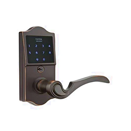 Emtek American Heritage EMTouch Keypad Leverset - Coventry Lever - Available in 3 Finishes - Left or Right Handing - E4002CVRHUS10B - Right Handed (RH) - Oil Rubbed Bronze (US10B)