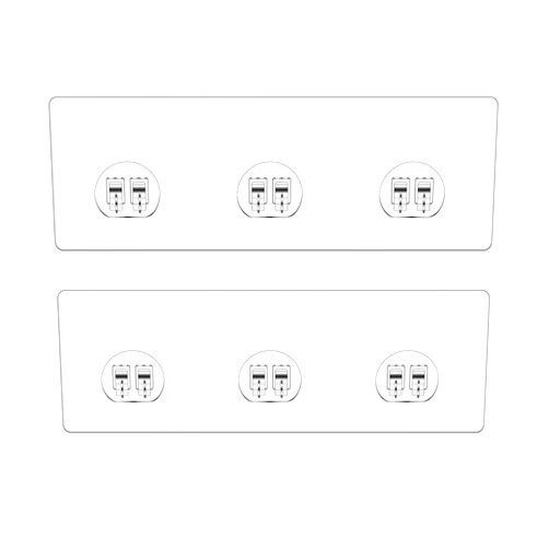 Gexinsely 2 Pack Shower Caddy Adhesive for Replacement,Strong Bathroom Shelf Adhesive Hooks, Waterproof Shower Adhesive Strips, No Drilling Sticky Pads for Storage Corner Shelves and Kitchen Racks, Soap Holder