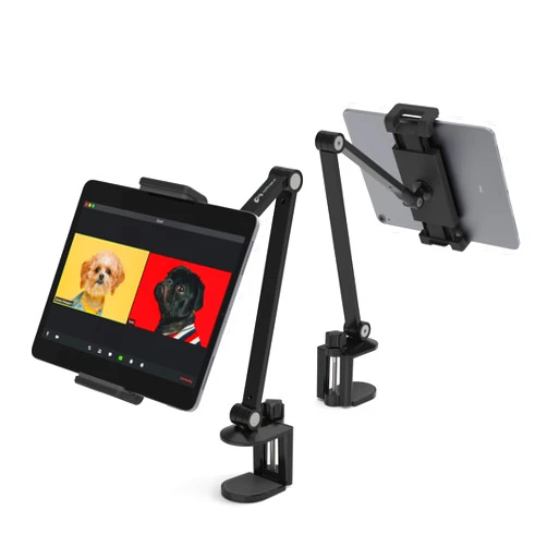 Inifispce iPad Desk Mount, Adjustable Tablet Holder Clamp, 360 degree Rotation, Sturdy Aluminum Tablet Arm Mount for 4.7