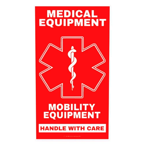 CPAP Medical Luggage Tag Mobility Equipment Medical Equipment Luggage Tag - Handle with Care, DOT and ACAA regulations (LUG-Mobility-Equipment-333) Quantity (2)