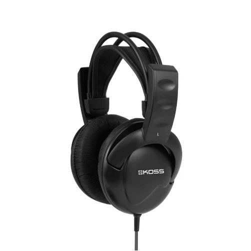 Koss UR20 Over-Ear Headphones, Flexible Sling Headband, Black