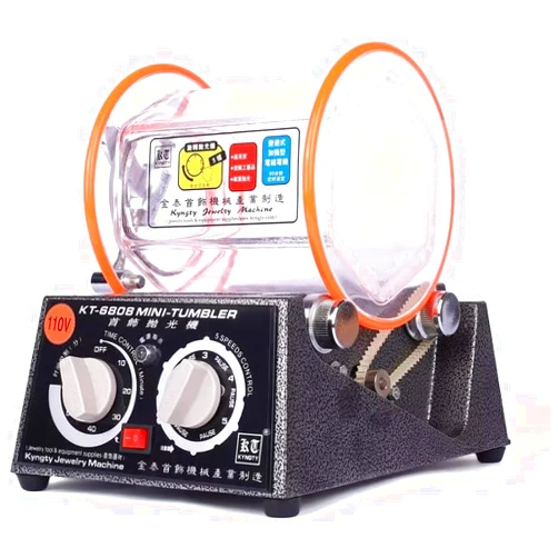 YIEPET Jewelry Polisher Tumbler 3kg 6.6 Lbs Capacity Surface Polisher 45W Mini jewelry tumbler machine